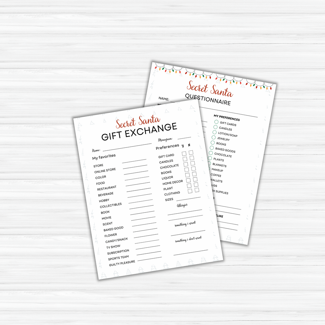 Secret Santa Sign-Up Questionnaire PLR - Image 3