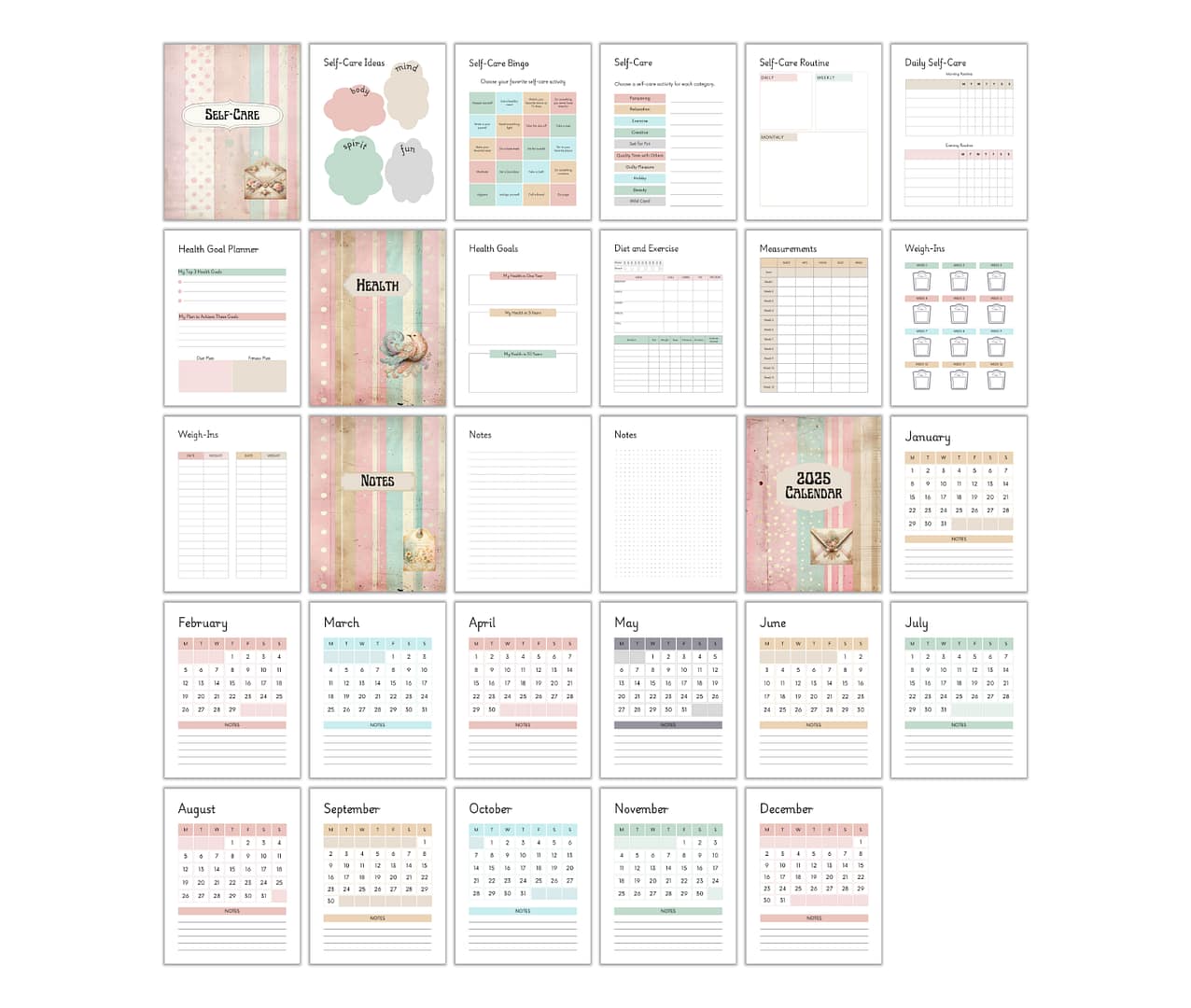 Shabby Chic Undated Planner - Image 5