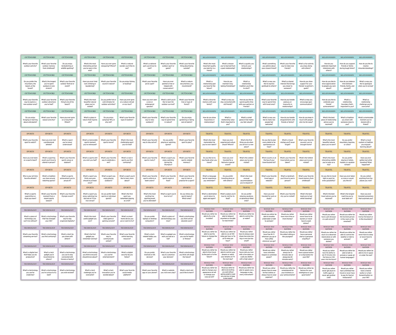 Conversation Cards Bundle PLR - Image 3