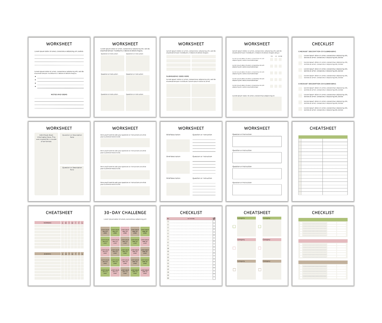 Free: Workbook Templates - Image 4