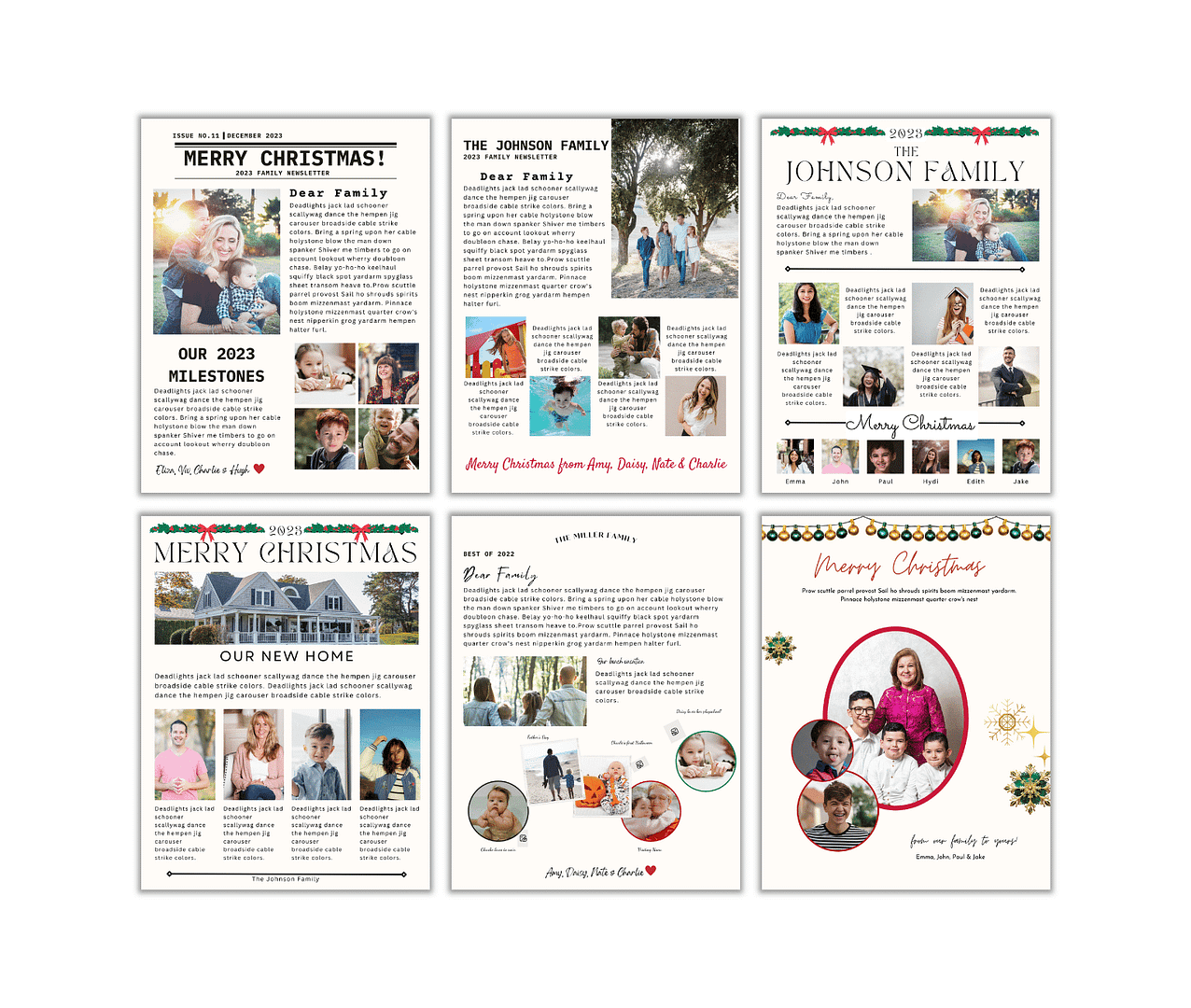Christmas Newsletter Templates PLR - Image 4