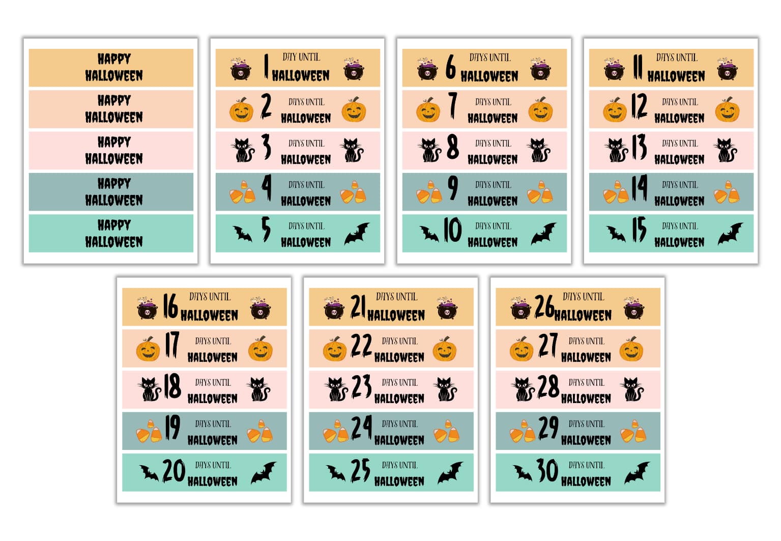 Halloween Countdown Paper Chain - Image 2