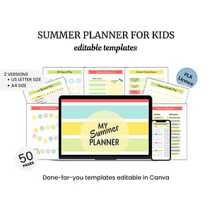 the summer planner for kids is displayed on a computer screen