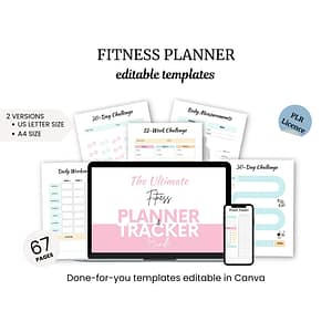 a laptop and a phone with a planner on the screen