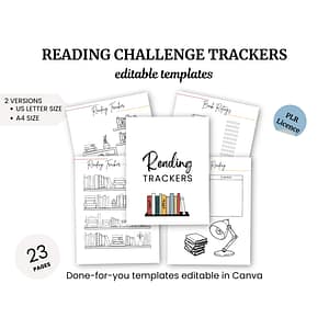 Reading Bookshelf Challenge Trackers