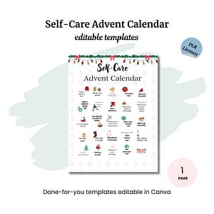 Self-care Advent Calendar PLR