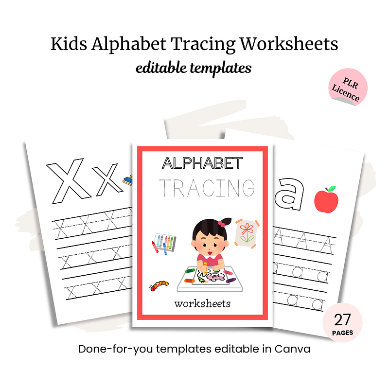 Kids Alphabet Tracing Worksheets