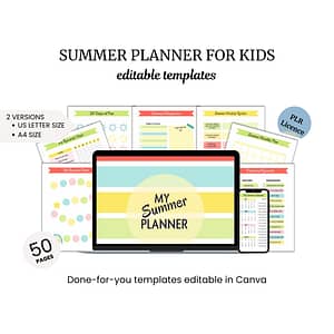 the summer planner for kids is displayed on a computer screen