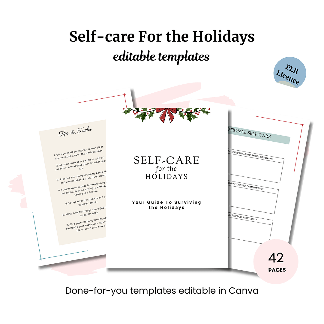 Self-care for the Holidays Journal