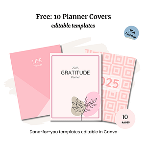 Free: 10 Planner Covers PLR