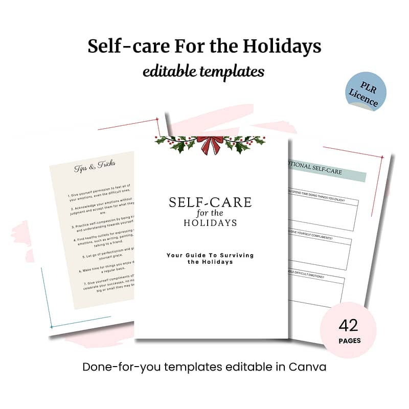 Self-care for the Holidays Journal