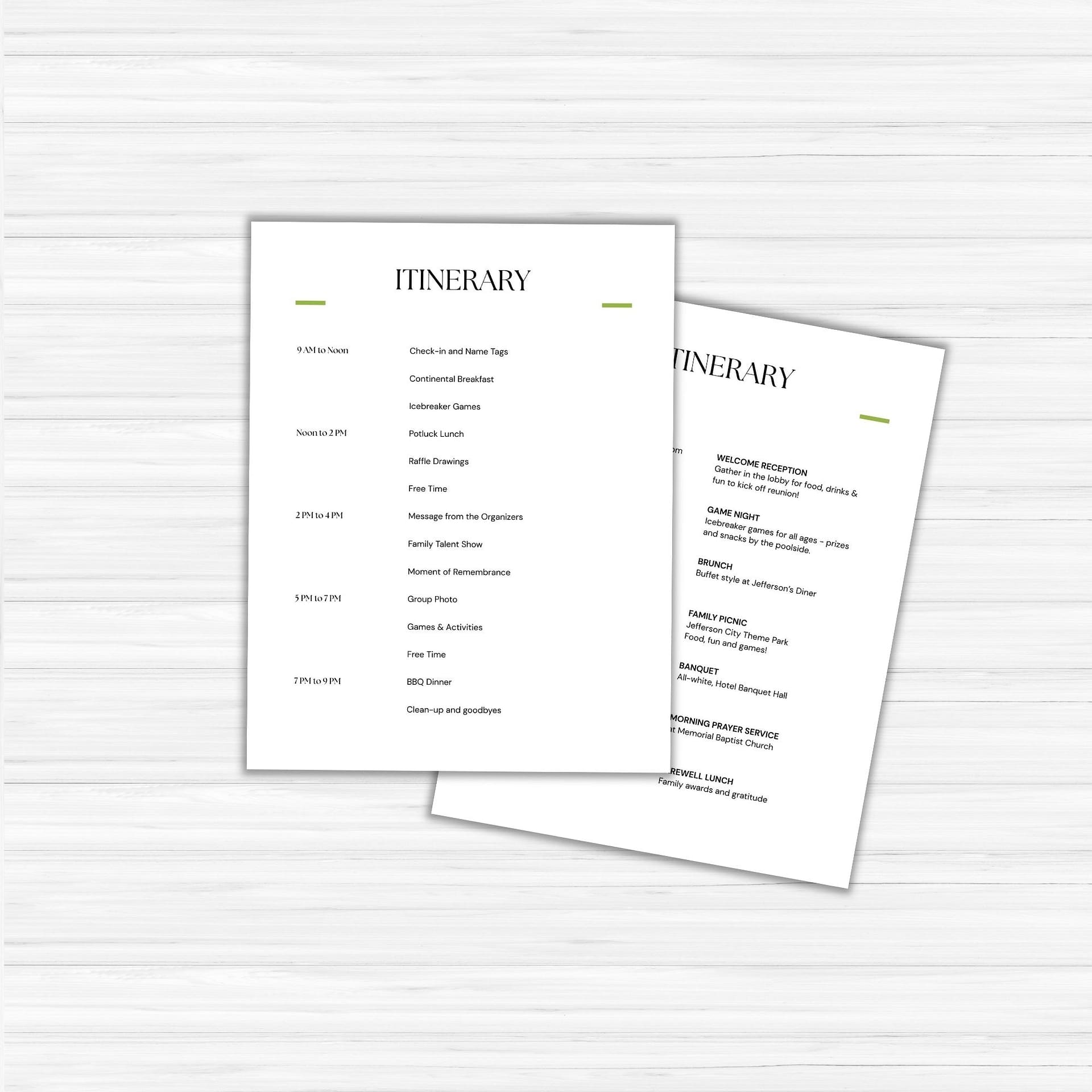Family Reunion Itinerary (PLR) - Image 4
