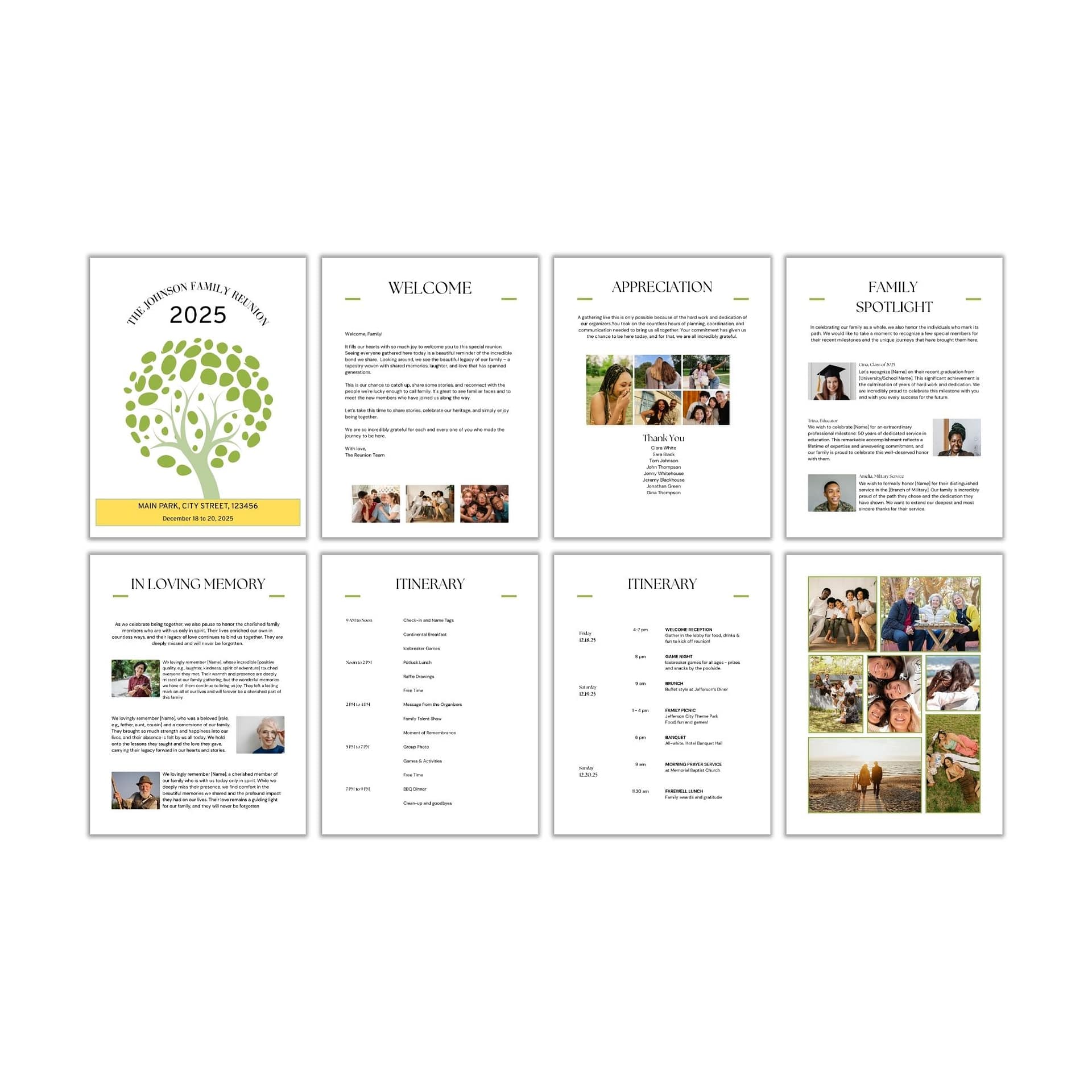 Family Reunion Itinerary (PLR) - Image 2